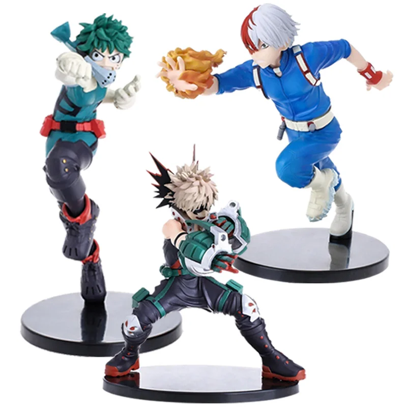 E opp bag Аниме Мой герой училища фигурка куклы Bakugou катсуки мидория изуку Todoroki Shoto boku no hero academic фигурка ПВХ игрушки 16 см - Цвет: E opp bag