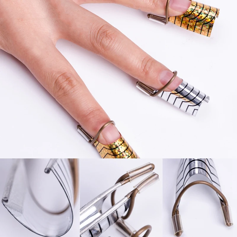 5 шт. дизайн ногтей C изогнутая форма удлинительные направляющие советы