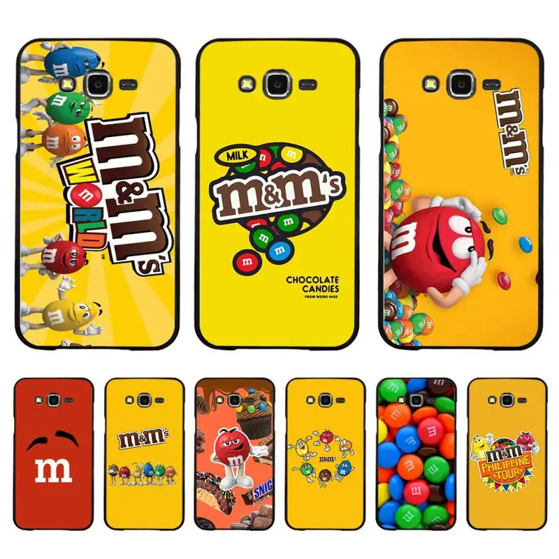 

Cute cartoon M&Ms Chocolate Box Phone Case For Samsung Galaxy J4plus J6 J5 J72016 J7prime cover for J7Core J6plus