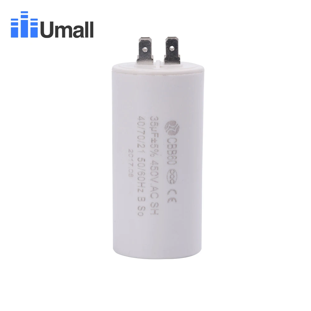 CBB60 450V 35 мкФ Бег моторный запускаемый конденсатор с алюминиевой крышкой для электрической машины кондиционеры стиральная машина 4 четырьмя контактами
