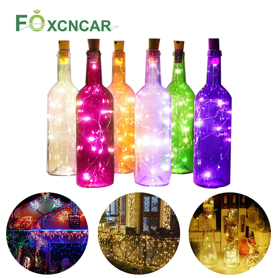 1 м 2 5 10 медная проволока светодиодный светильник гирлянда для праздника