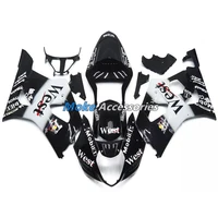 motorcycle fairings kit fit for gsxr1000 2003 2004 bodywork set high quality abs injection black white