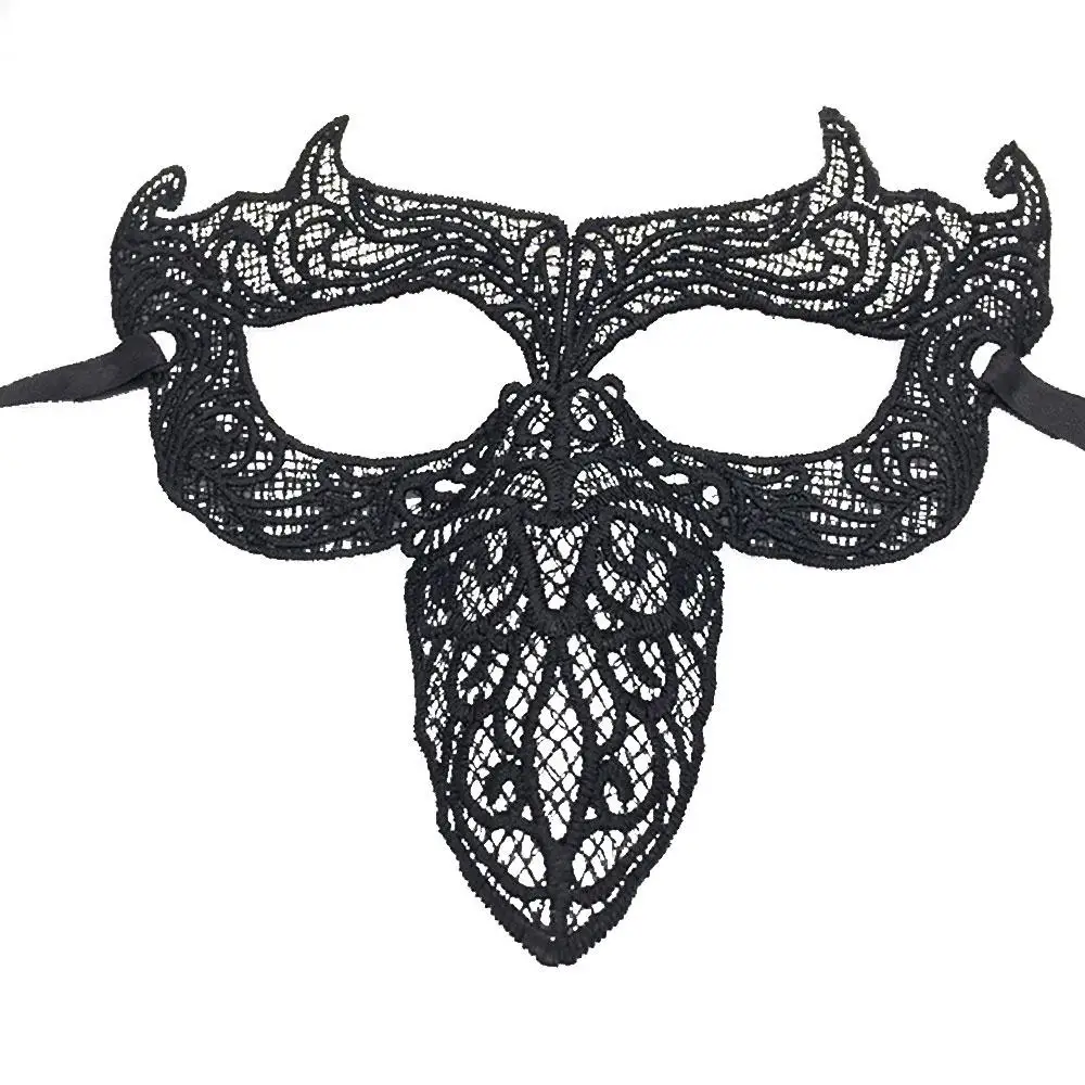 

Half Face Halloween Masquerade Masks Halloween Decoration Lace Mask Elegant Black Prop Fashion Lady Ornament
