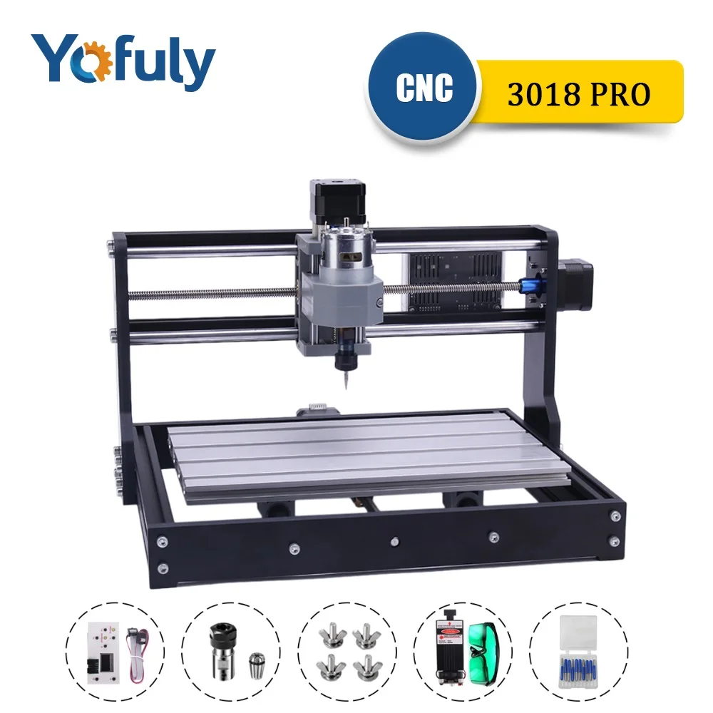 CNC 3018 PRO аппарат для лазерной порезки быстроходный деревообрабатывающий