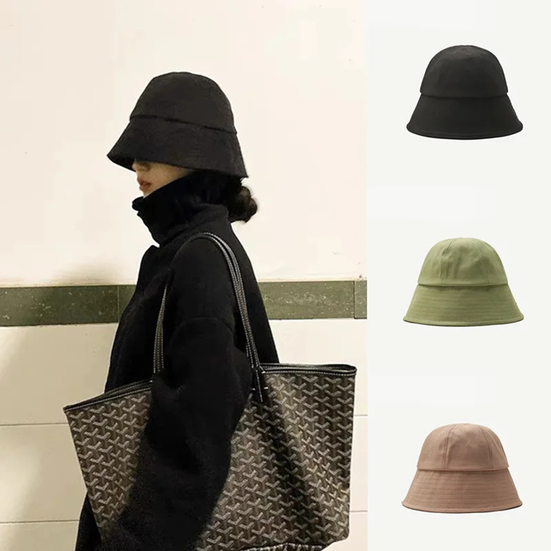 Панама в японском стиле для мужчин и женщин однотонная шапка унисекс хип хоп