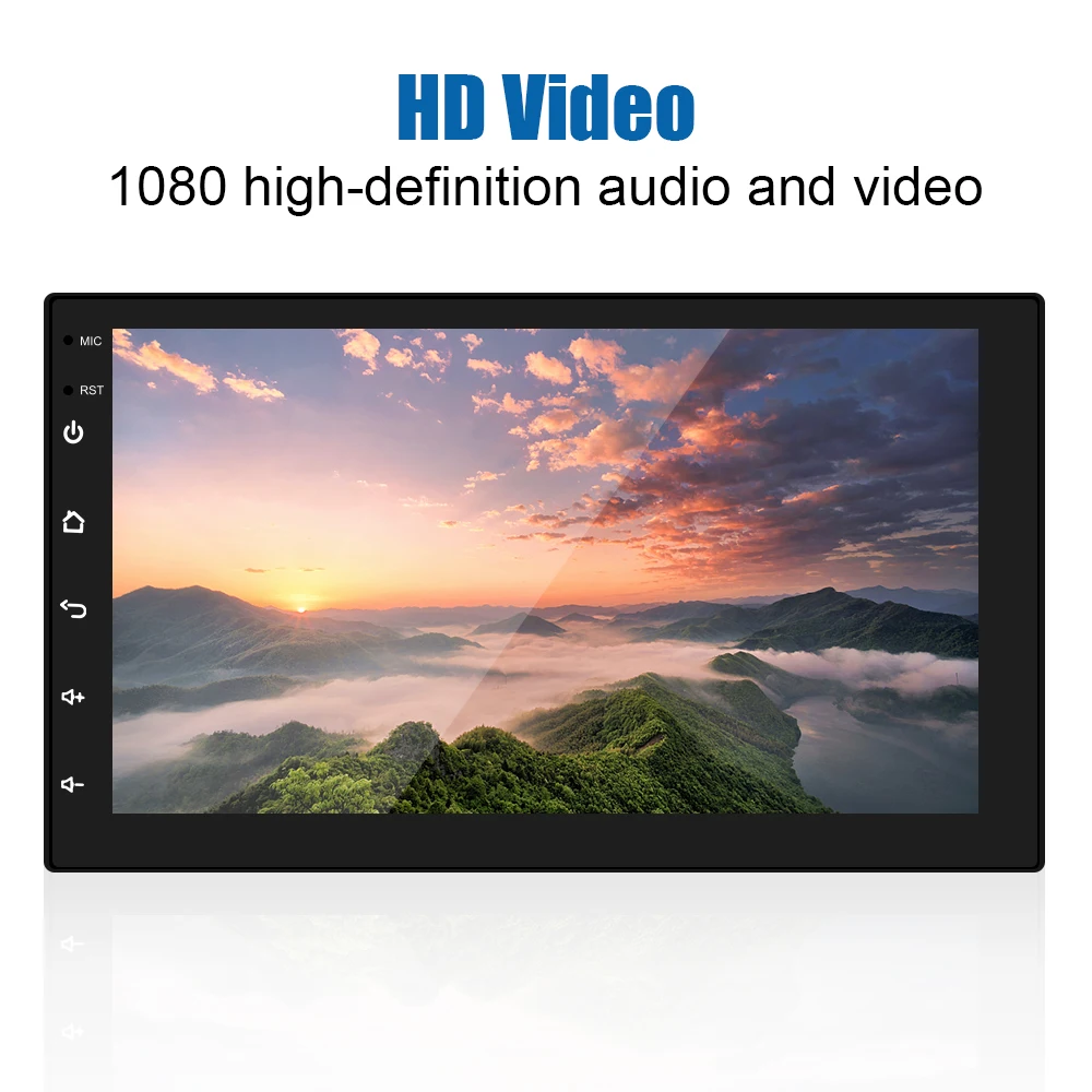 Автомагнитола 2 Din Android 10 0 с MirrorLink Bluetooth Wi-Fi GPS-навигацией мультимедийным