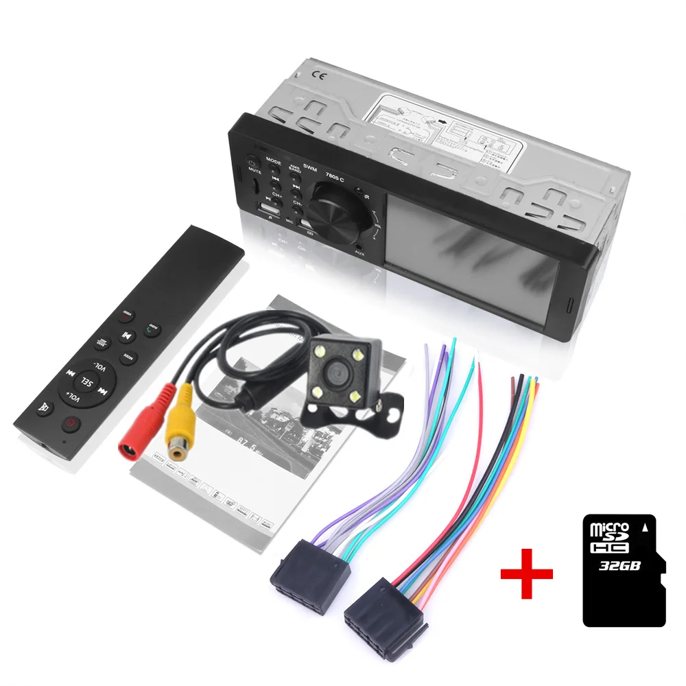 Controller-TF-Camera 1 Din Car Radio FM Autoradio Bluetooth Multimedia MP3 MP5 Player 4.1" Inch Car Stereo 12V Auto Audio USB Remote Control - Цвет: Controller-TF-Camera