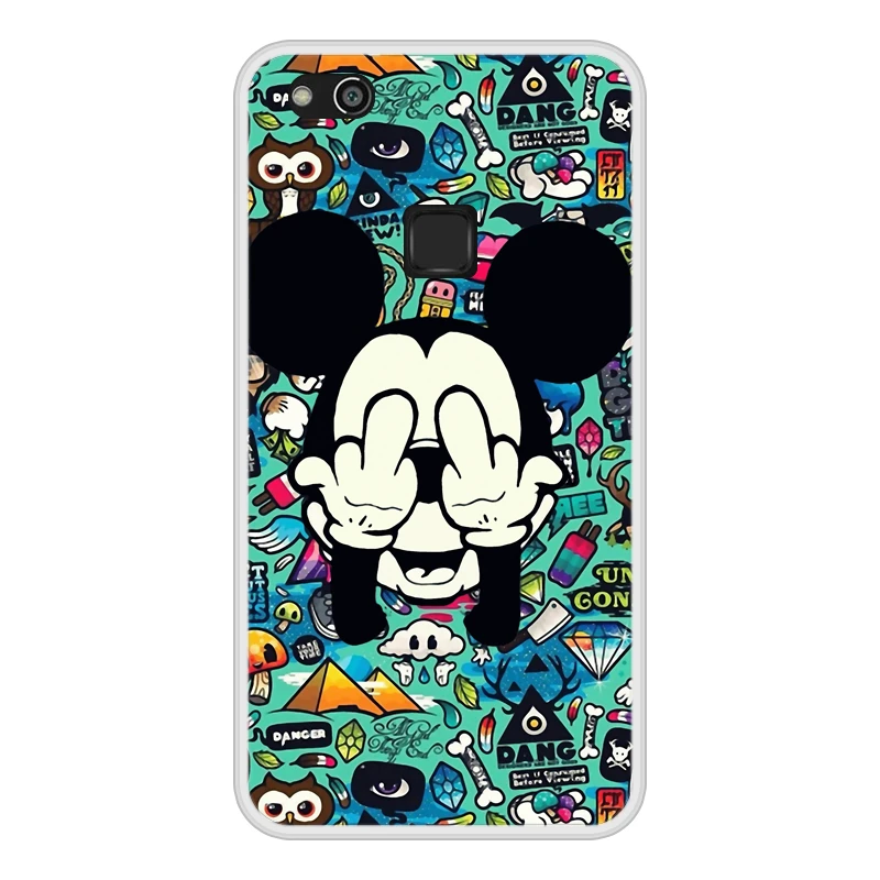 Case for Huawei P10 Lite Soft Silicone TPU Mickey Minnie Pattern Painting Cover Coque P 10 P10Lite Phone |