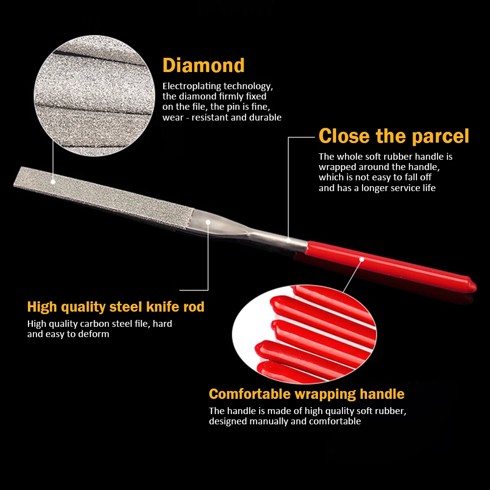 Алмазный напильник набор из 10 алмазных пилок для дерева рашпиль керамический