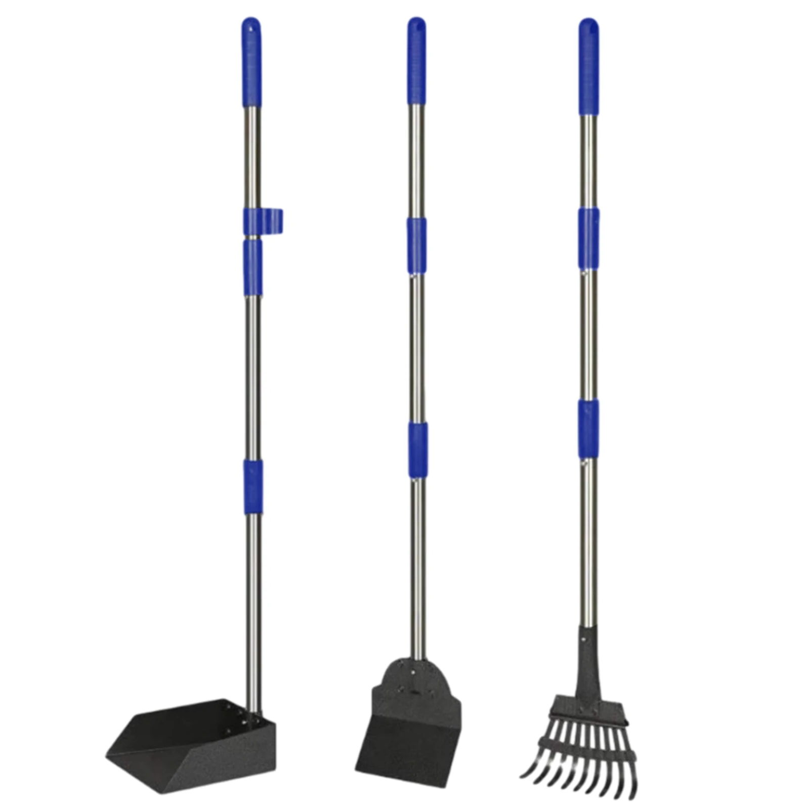 

3Pcs/Set Detachable Pet Feces Metal Broom Dustpan Shovel Cleaning Supplies For Large Medium Small Dogs Pets