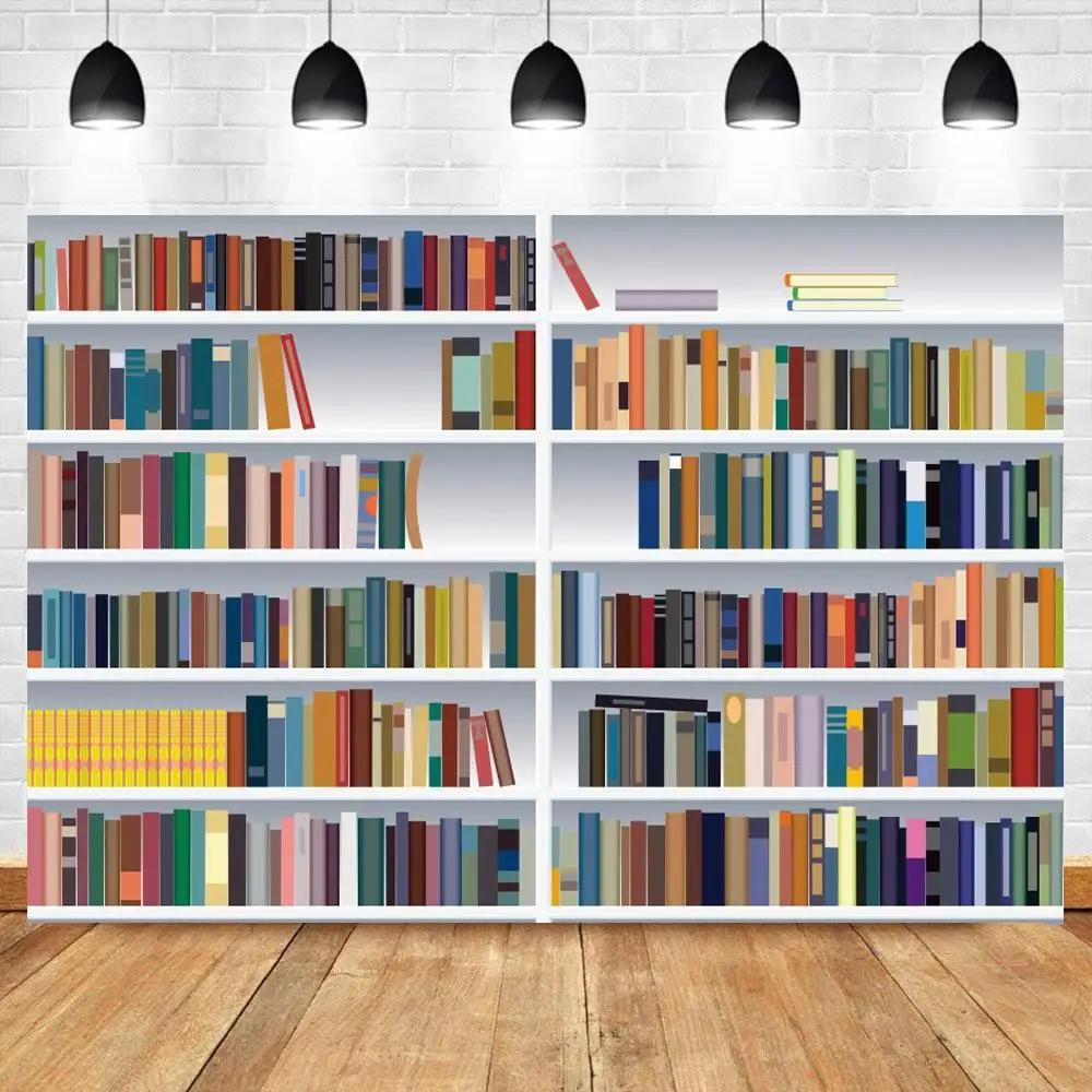 

Library Bookshelf Books Photography Backgrounds Photo Backdrops Study Room Decor Photophone Portrait Photozone Photocall