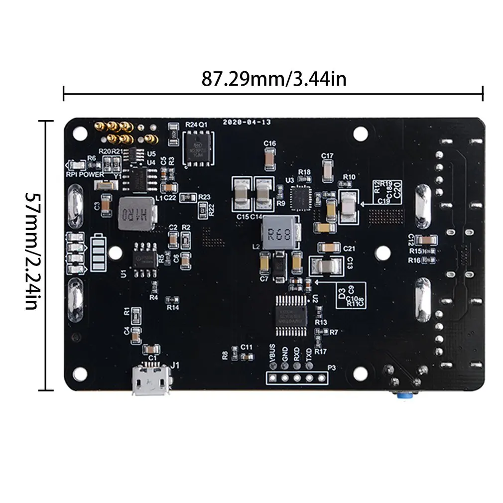 

RPI UPS Two Ports For Power Supply Expansion Mobile Power Supply Board Outputs Power Read Overvoltage Protection