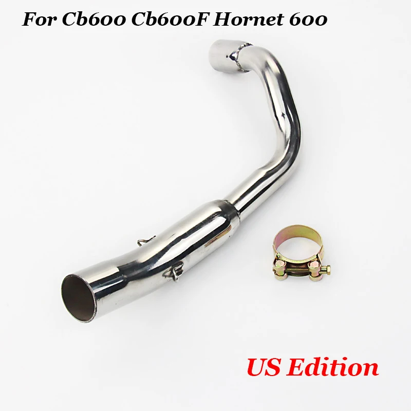 

Hronet Cb600 Cb600F Mid Exhaust System Motorcycle Middle Connection Pipe Connect Stainless Steel Exhaust Muffler Pipes For Honda