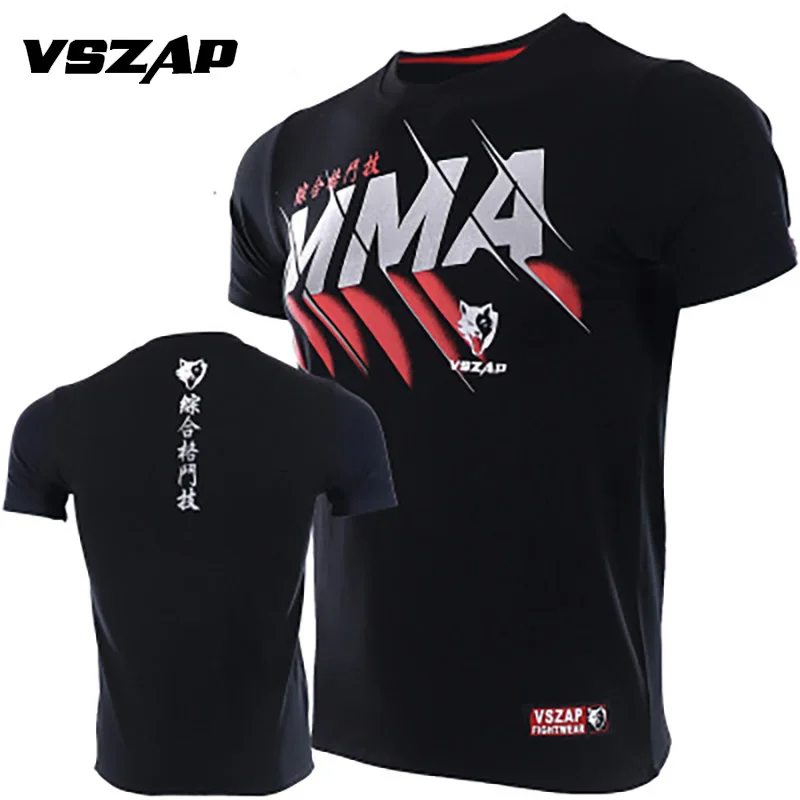 VSZAP MMA Муай Тай боксерские шорты Muay ThaiPattern Спортивная футболка тренировочная