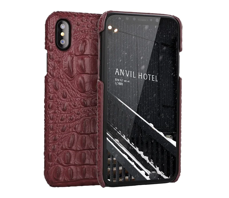 Чехол Solque из натуральной кожи для iPhone X, XS, Max, XR, 7, 8 Plus, сотовый телефон, роскошный крокодил, Ретро стиль, тонкий чехол, чехол s
