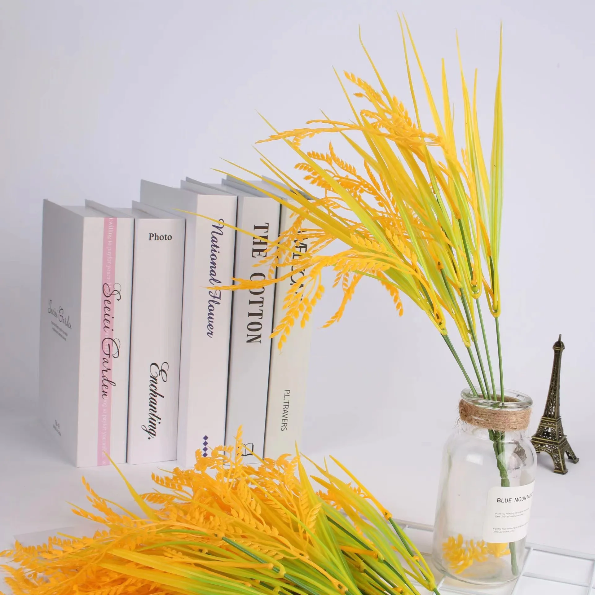 

1pcs Artificial Wheat Ear Flower Natural Fake Plant Bouquet Christmas Birthday Wedding Party Decoration Homemade Decor