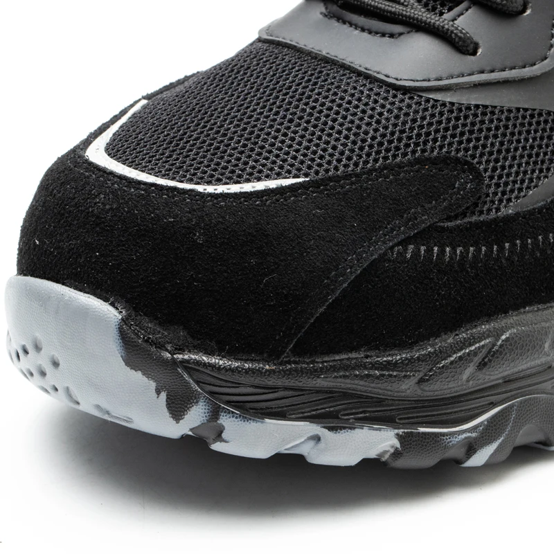 

2021 Mens Steel Toe Safety Shoes Lightweight Breathable Anti-smashing Anti-puncture Anti-static Anti-slip Protective Works Boots
