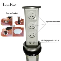 pneumatic pop up socket israeli socket desktop socket hidden in desktop home office meeting kitchen socket