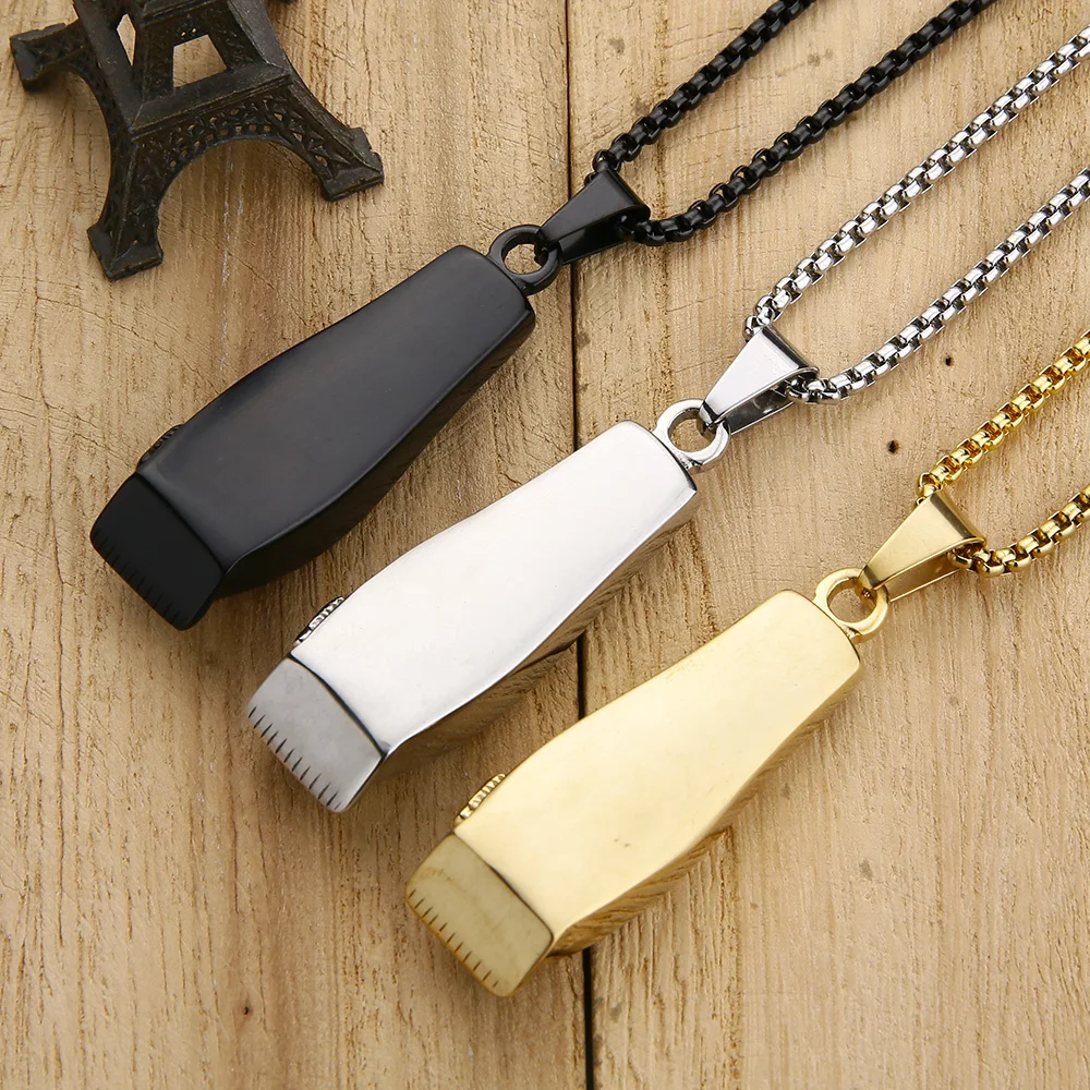 Valily Jewelry Для мужчин's Парикмахерская кулон Цепочки и ожерелья Нержавеющая сталь