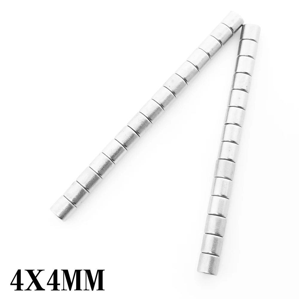 

50/100/200/500/1000PCS 4x4 Mini Small Round Rare Earth Magnets N35 4x4mm Disc Permanent NdFeB Strong Powerful Magnets 4*4 mm