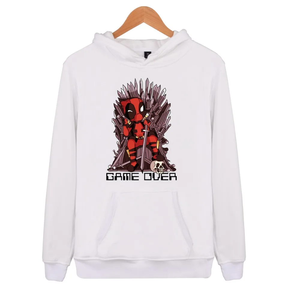 Милые толстовки с капюшоном смешной Дэдпул для мужчин/женщин длинными рукавами