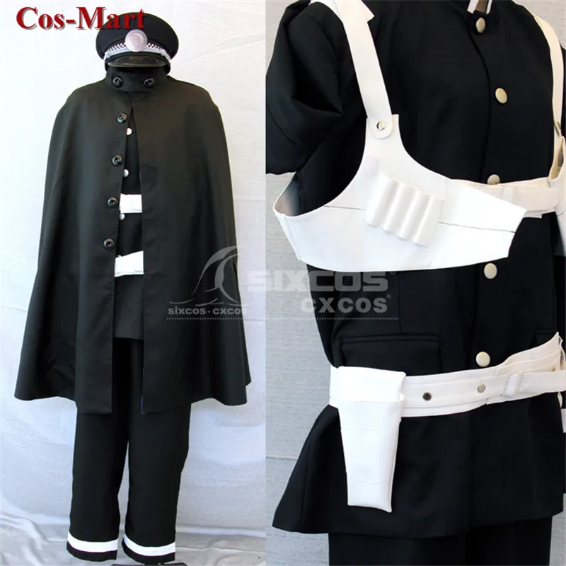 Cos-Mart Game Shin Megami Tensei：Devil Summoner Cosplay Costumes Raidou Kuzunoha XIV Black Uniform Suit S-XL Or Custom-Make