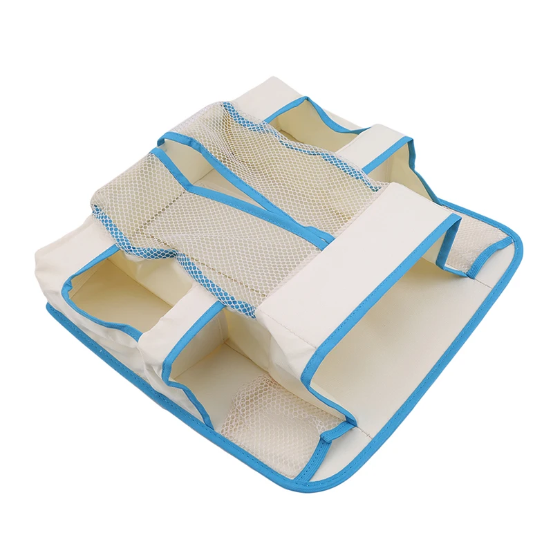 Большая вместимость детская кровать висит сумка для хранения водонепроницаемый игрушка подгузники с карманами Органайзер прикроватный мл... от AliExpress WW