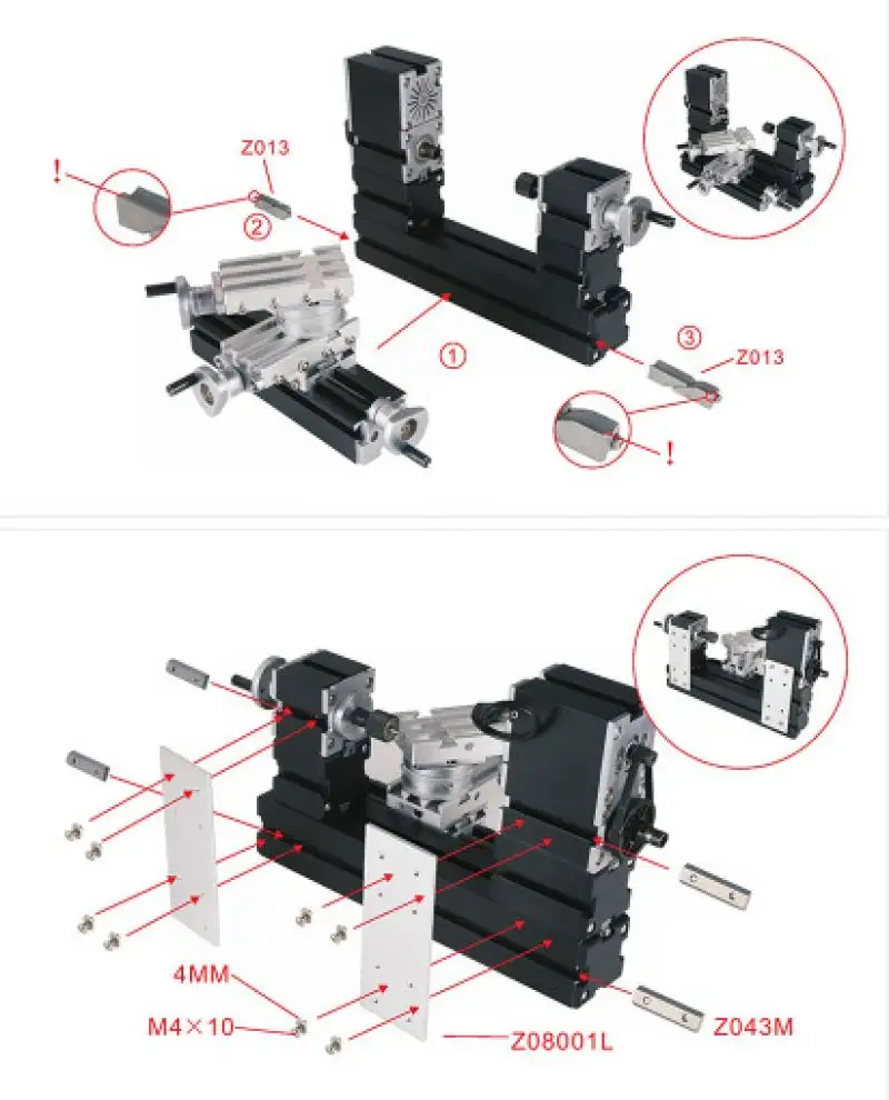 Мини металлический вращающийся токарный станок Diy Горизонтальный Электрический