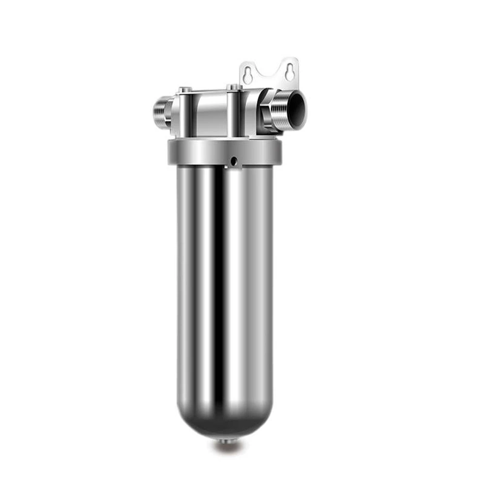Front Filter SS304 Stainless Steel Well Water Tap Pipe Central Purifier Pre-filter 20" DN15/DN20 with Drain Outlet | Обустройство