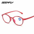 Очки для чтения Seemfly с круглой оправой для мужчин и женщин, оптические аксессуары для дальнозоркости, TR90, с защитой от сисветильник