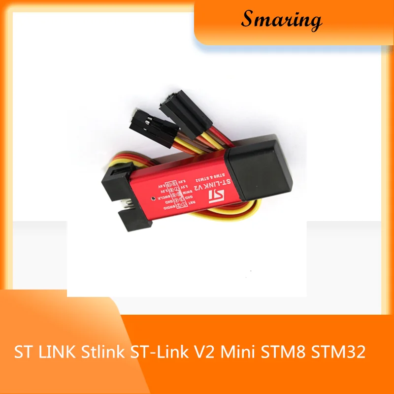10PCS/LOT ST LINK Stlink ST-Link V2 Mini STM8 STM32 Simulator Download Programmer Programming With Cover A17 Random Colors | Игрушки и