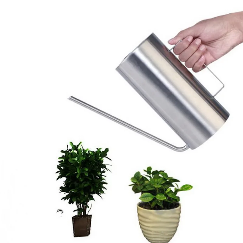 

1.5L Stainless steel flower watering kettle potted succulent watering pot gardening indoor long mouth artifact dripping pot