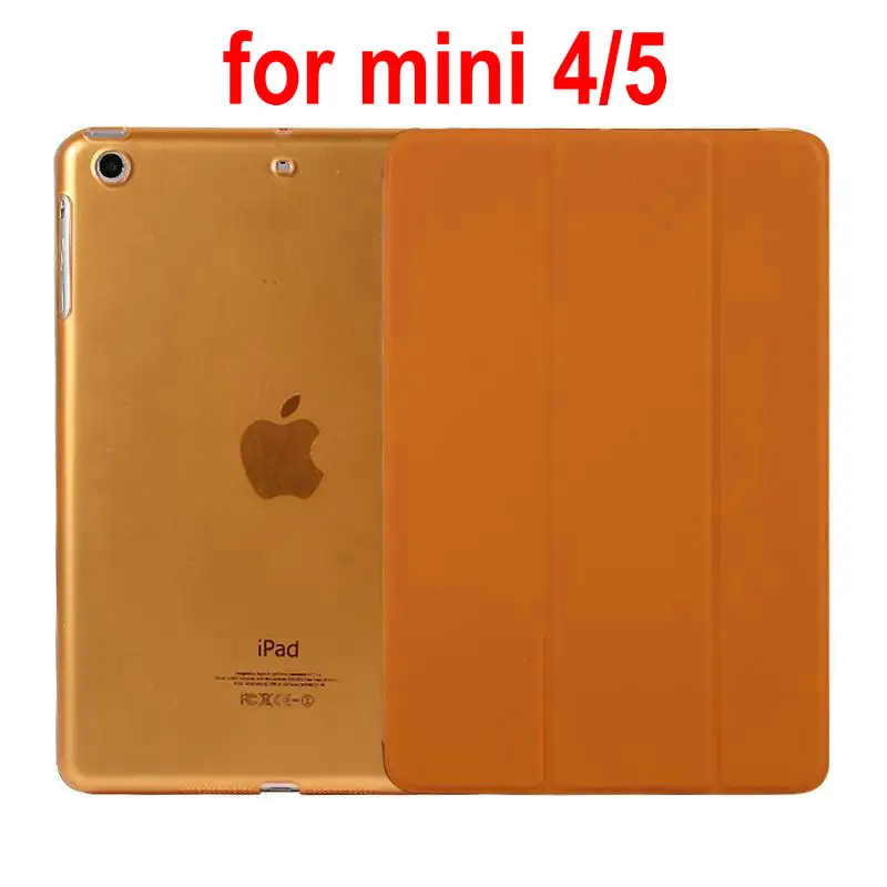 mini 4 5 orange Кожаный чехол из искусственной кожи для ipad mini1 2 3 4 5 mini2 mini 3 mini4 mini 5 Магнитный чехол для планшета с функцией пробуждения и сна для mini1/2/3/4/5 - Цвет: mini 4 5 orange
