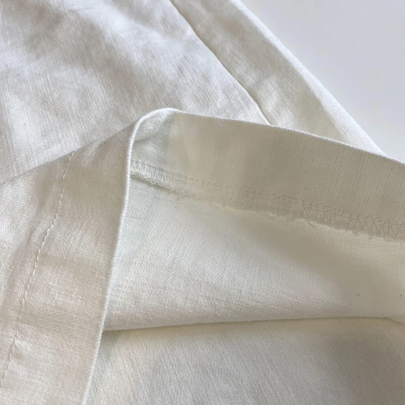 

2021 Women High Waist Summer Shorts Women Cotton Boho Wide Leg Shorts Khaki White Women Shorts Pantalones Feminino