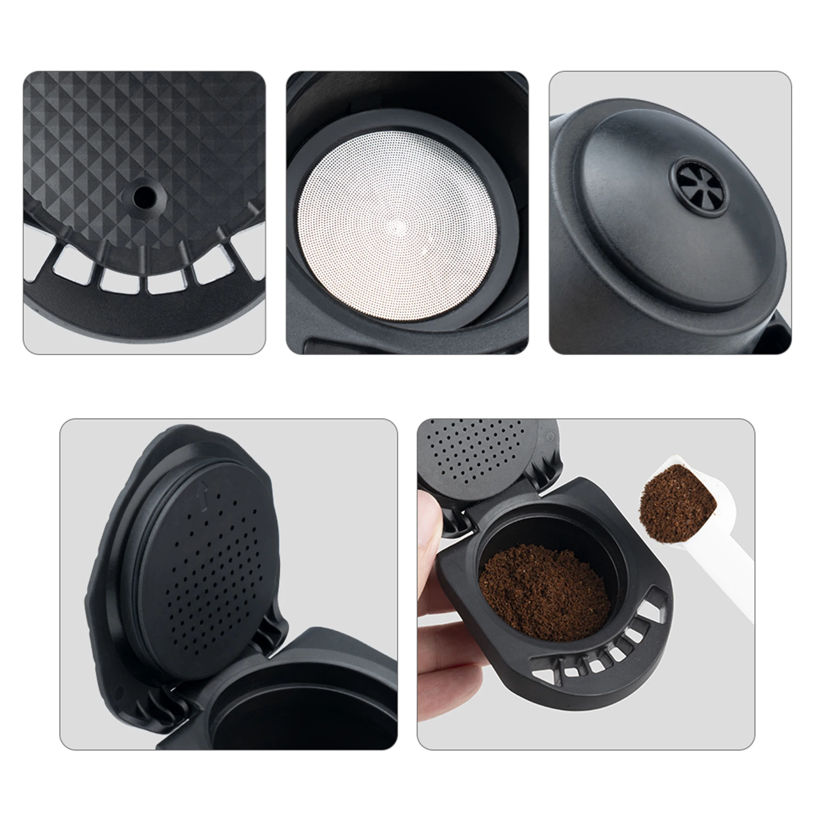 

Reusable Coffee Capsule Adapters Compatible With Piccolo XS Capsules