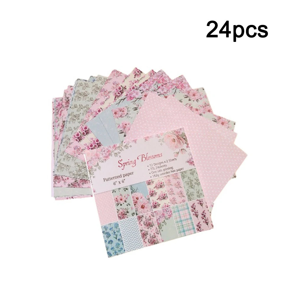 24 листа роза скрапбукинг бумага художественная для фона изготовление карт