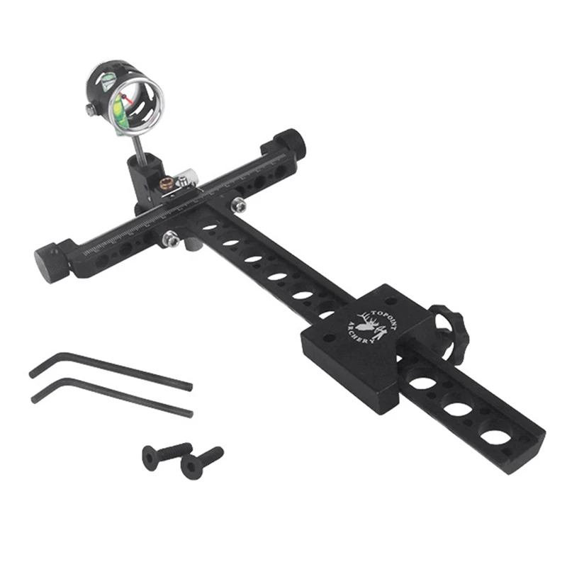 

New-CUPID Single Pin Aluminum Alloy Sight Compound Bow Sight for Compound Bow Archery Hunting