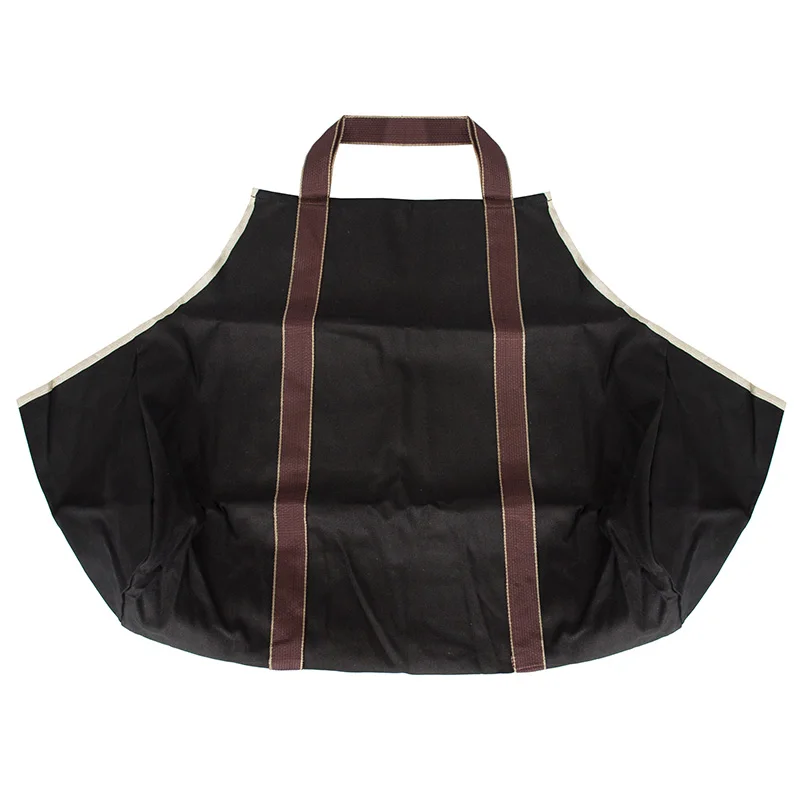 Большая Холщовая Сумка-тоут для хранения дров на открытом воздухе кемпинга