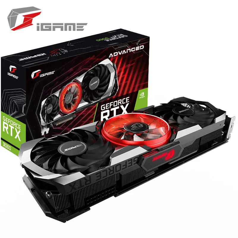 

Совершенно новая красочная видеокарта iGame GeForce RTX 3060 Advanced OC 12G L 1867 МГц GDDR6 бит, PCI-E4.0 E-Sports, игровая видеокарта