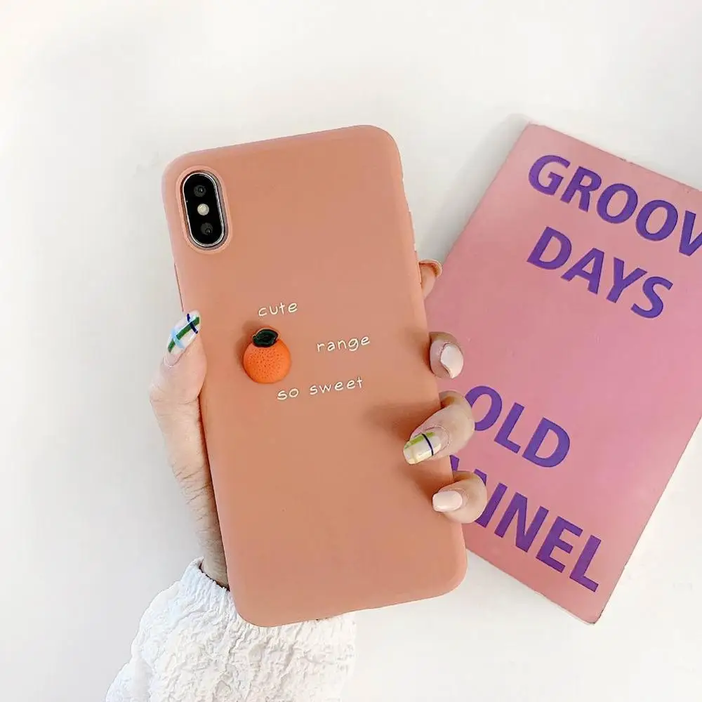 3D Fruit Avocado Pattern Phone Case For iPhone XR XS Max X 11 8 7 Lovely Soft Silicone Protection Cute Back Cover | Мобильные