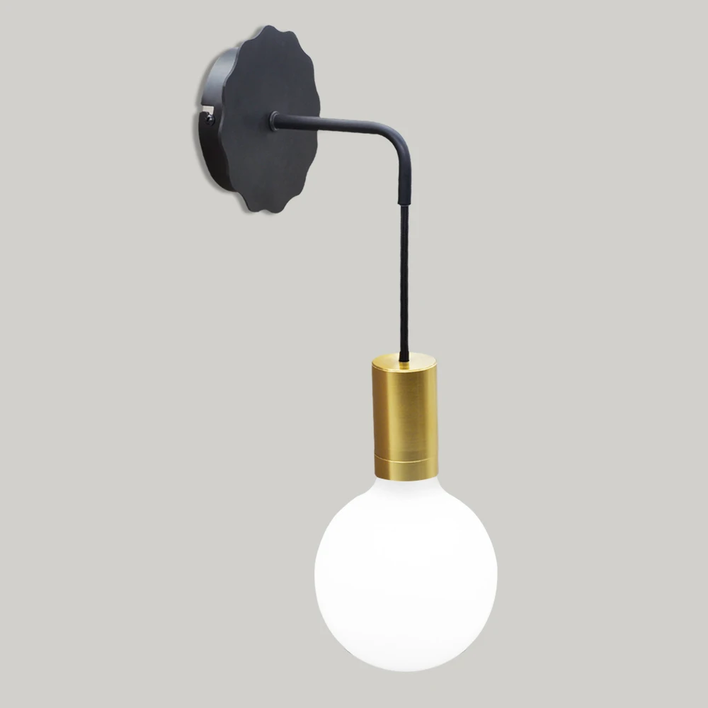 Настенные светильники с кабелем простая креативная подвесная настенная Золотая