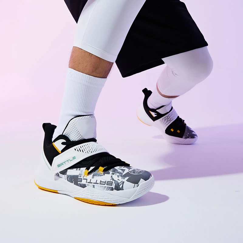 QIAODAN Basketball Shoes For Men 2023 High-top Professional Elegant Fashion Cushioning Non-slip Male Sneakers XM45210106