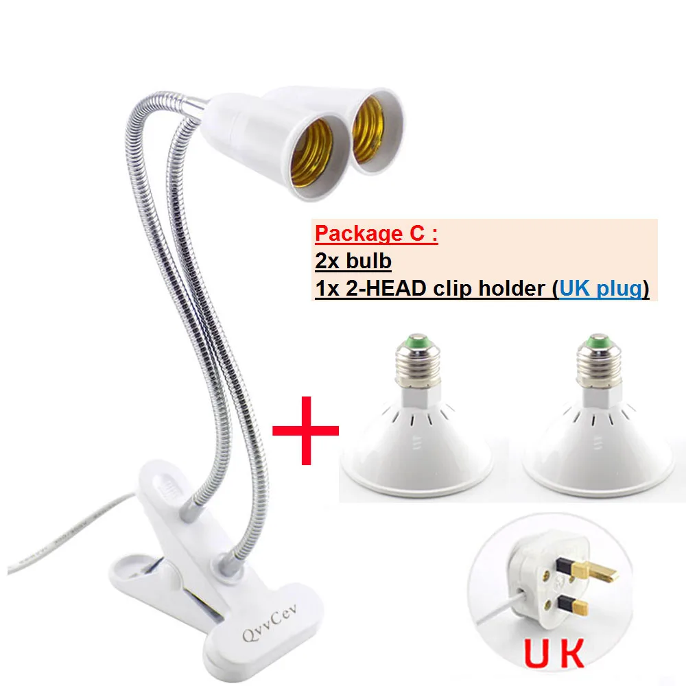 package C UK 200 светодиодный фитолампа растительный светильник полный спектр цветок фитолампа клип growbox семена для проращивания в помещении культиво теплица Fitolamp vegs - Испускаемый цвет: package C UK