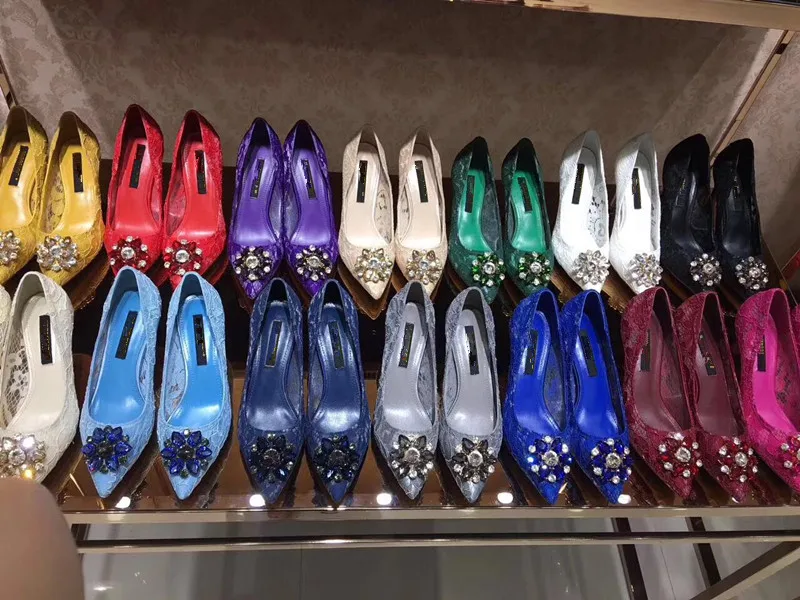 Сексуальное кружевное платье невесты бриллиантами свадебные туфли на высоком