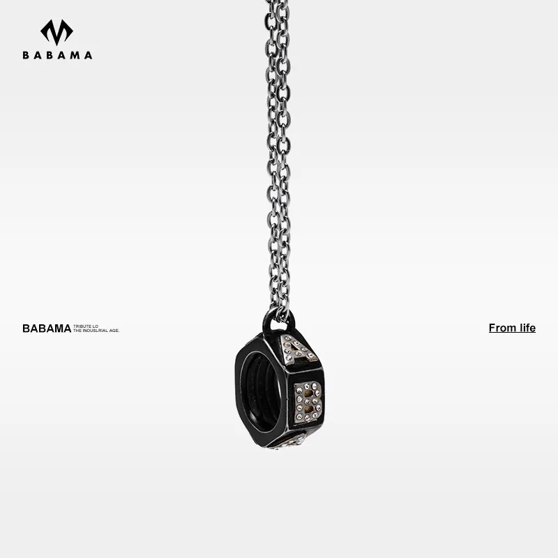 

Babama original fashion pendant women hip-hop personality necklace men's hipop tide brand jewelry birthday gift