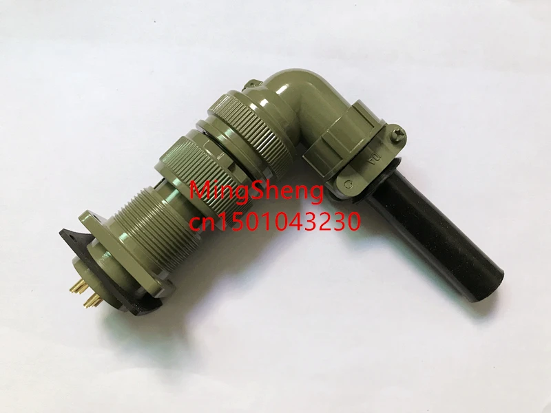 5015 MS3108A18-10P MS3102A18-10S 4 ядра американский стандарт авиационный разъем изогнутый сердечник водонепроницаемый разъем