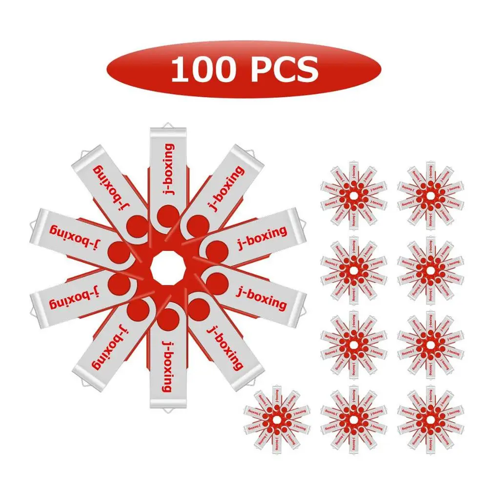 J боксерский большой объем 100 шт. 2 ГБ флеш накопитель металлический вращающийся USB