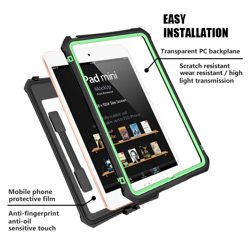 Водонепроницаемый чехол для iPad Mini 4 5 противоударный пылезащитный планшета с