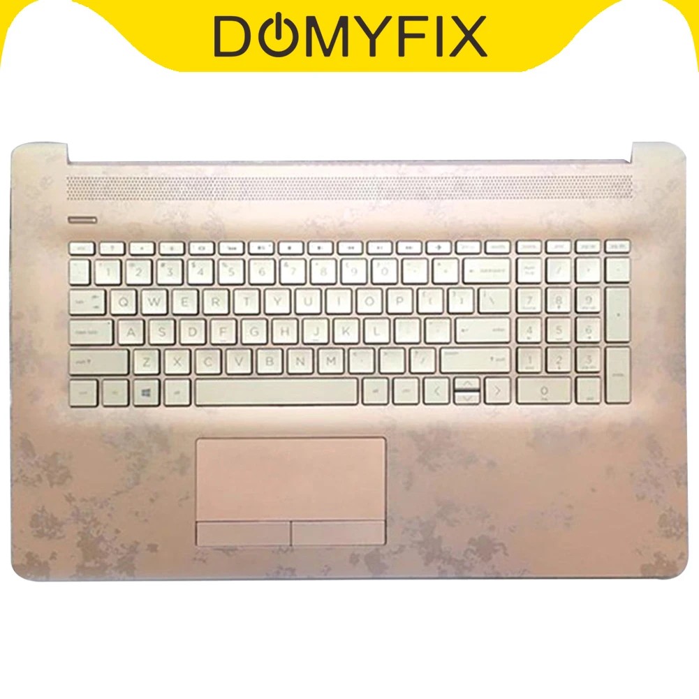 

For HP 17-CA 17-BY Rose Gold Palmrest Upper Case Backlit Keyboard L28090-001
