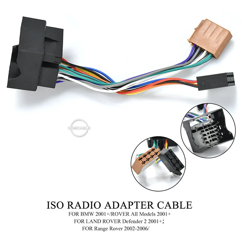 12-004 iso радио адаптер для Bmw Land Rover мини провода жгутовый разъём автомобильной